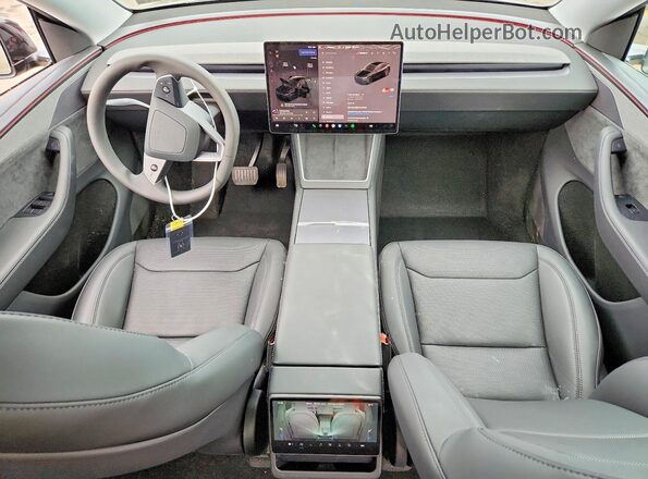 7SAYGDEEXTA477602 2026 TESLA MODEL Black Widok deski rozdzielczej