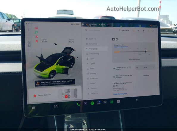 7SAYGDEEXTA598307 2026 TESLA MODEL Y Black 