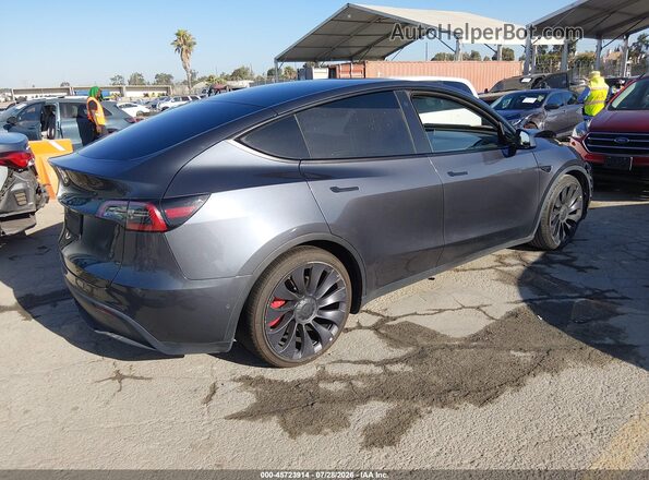 7SAYGDEF0NF404365 2022 TESLA MODEL Y Gray Tył prawy
