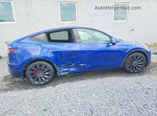 7SAYGDEF0NF414443 2022 TESLA MODEL Blue Trasero derecho