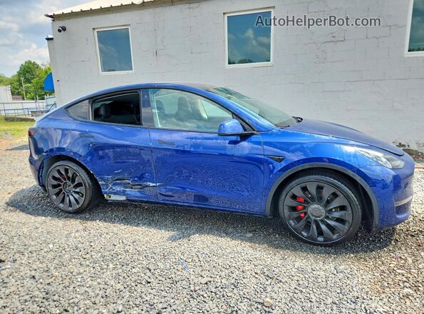7SAYGDEF0NF414443 2022 TESLA MODEL Blue Delantero derecho