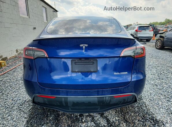 7SAYGDEF0NF414443 2022 TESLA MODEL Blue Vista trasera