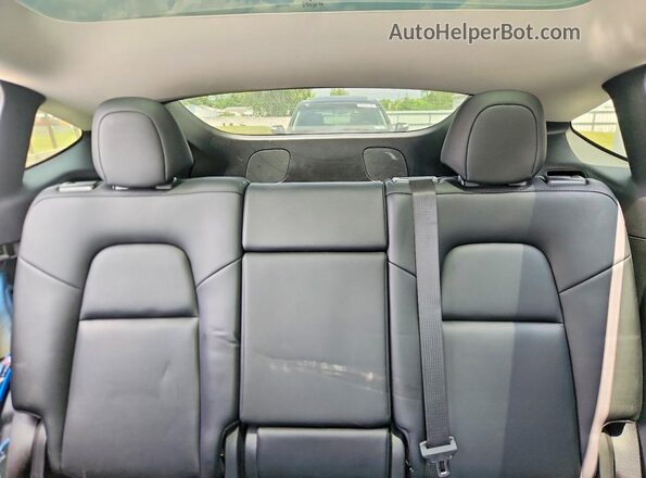 7SAYGDEF0NF414443 2022 TESLA MODEL Blue Vista de los asientos traseros