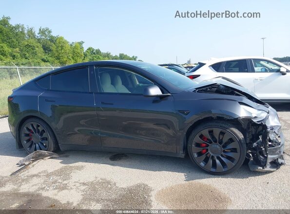 7SAYGDEF0RF052491 2024 TESLA MODEL Y Gray Widok zestawu wskaźników