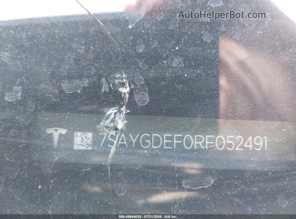 7SAYGDEF0RF052491 2024 TESLA MODEL Y Gray Widok komory silnika