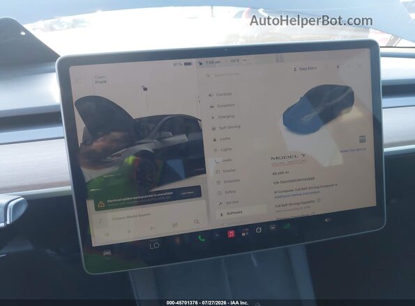 7SAYGDEF0RF062888 2024 TESLA MODEL Y Gray 