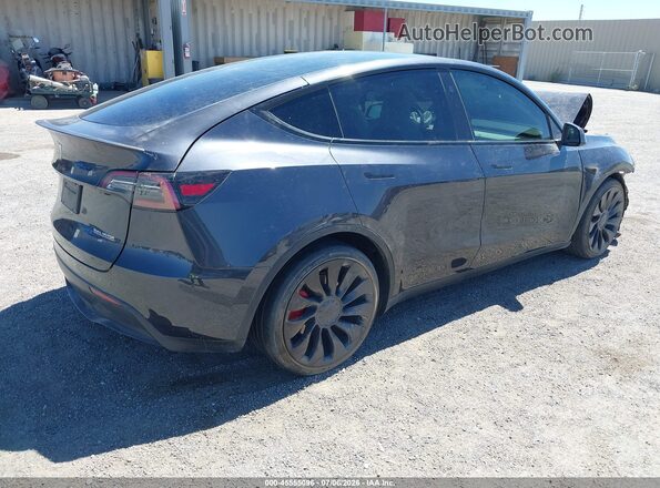 7SAYGDEF0SF237579 2025 TESLA MODEL Y Серый Задняя правая четверть