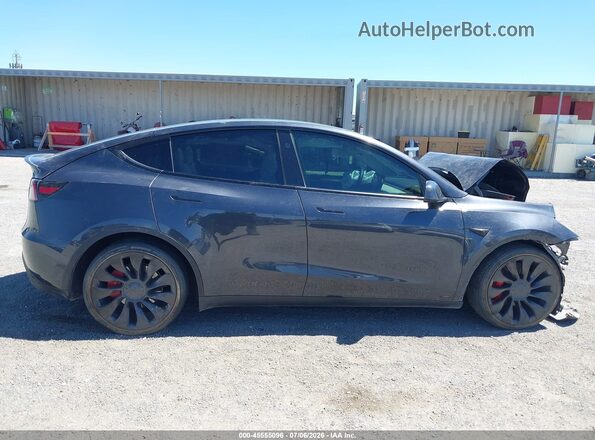 7SAYGDEF0SF237579 2025 TESLA MODEL Y Серый Вид задней части салона