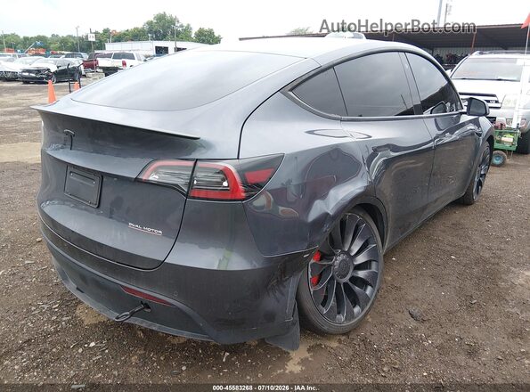 7SAYGDEF1NF394655 2022 TESLA MODEL Y Gray Հետևի աջ