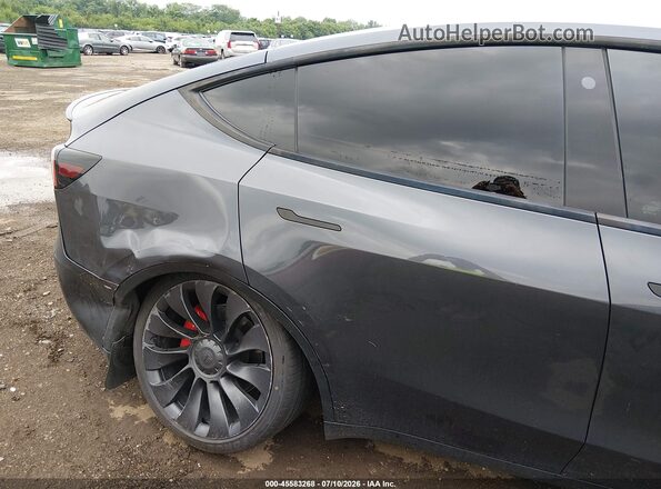 7SAYGDEF1NF394655 2022 TESLA MODEL Y Gray Դիմացի տեսք