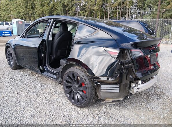 7SAYGDEF1NF507584 2022 TESLA MODEL Y Black Հետևի ձախ