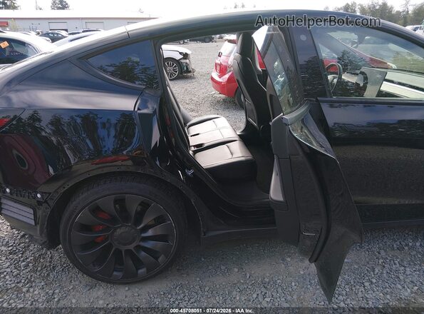 7SAYGDEF1NF507584 2022 TESLA MODEL Y Black VIN կոդի պիտակի տեսք