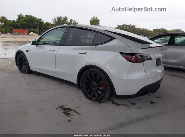 7SAYGDEF1NF517533 2022 TESLA MODEL Y White Tył lewy