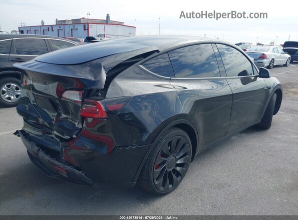 7SAYGDEF1NF532601 2022 TESLA MODEL Y Черный Задняя правая четверть