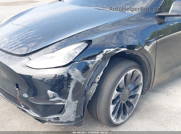 7SAYGDEF1NF532601 2022 TESLA MODEL Y Черный Вид задней части салона
