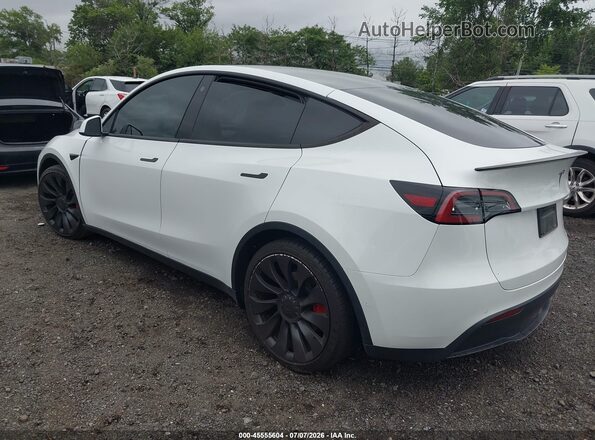 7SAYGDEF1NF540956 2022 TESLA MODEL Y White Հետևի ձախ