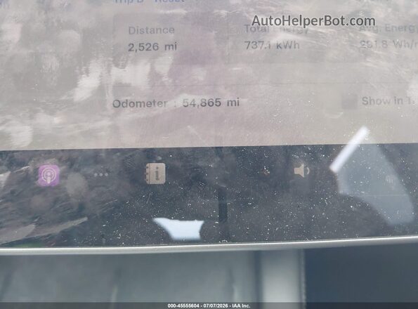 7SAYGDEF1NF540956 2022 TESLA MODEL Y White Հետևի նստատեղերի տեսք