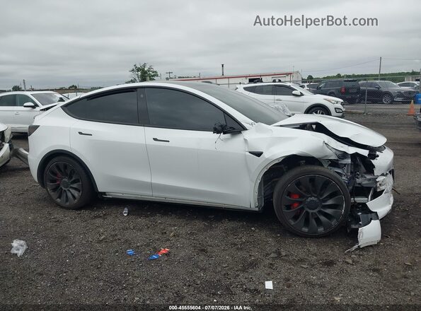 7SAYGDEF1NF540956 2022 TESLA MODEL Y White Սարքավորումների վահանակի տեսք