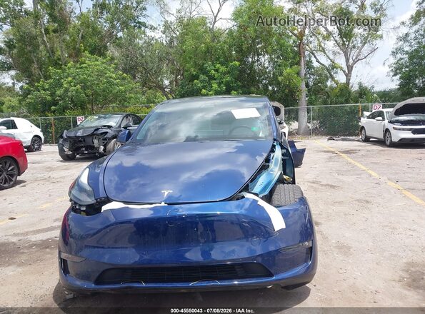 7SAYGDEF1NF562617 2022 TESLA MODEL Y Blue Instrument cluster view