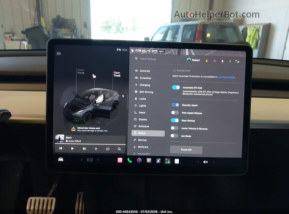 7SAYGDEF1PF646519 2023 TESLA MODEL Y Gray 