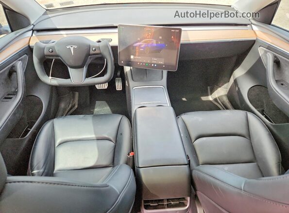 7SAYGDEF1PF856893 2023 TESLA MODEL Blue Widok deski rozdzielczej