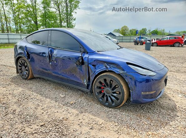 7SAYGDEF1PF856893 2023 TESLA MODEL Blue Przód prawy