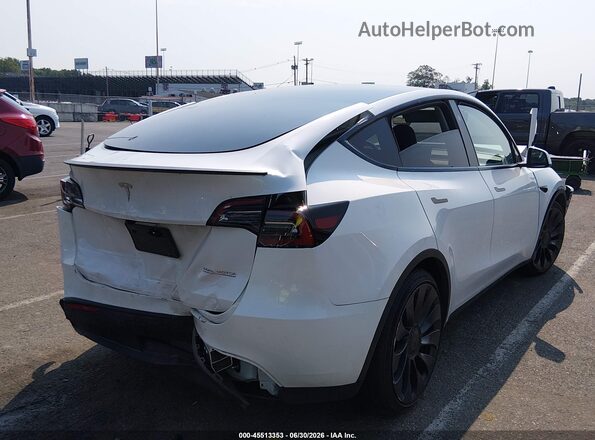 7SAYGDEF1PF868932 2023 TESLA MODEL Y White Задня права чверть