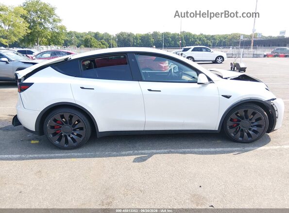 7SAYGDEF1PF868932 2023 TESLA MODEL Y White Вид щитка приладів