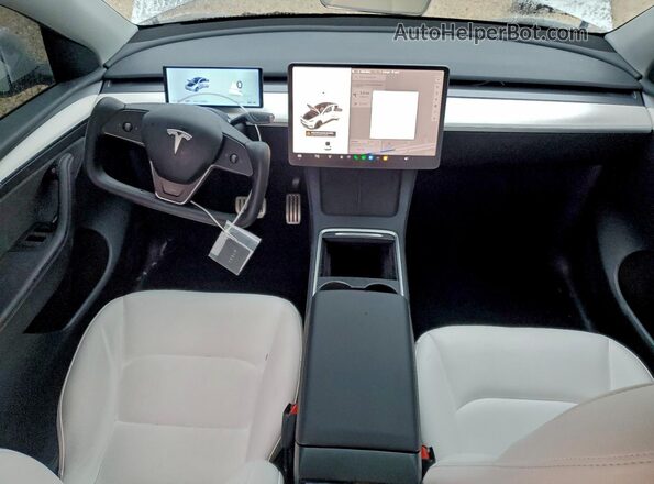 7SAYGDEF1RF042987 2024 TESLA MODEL Белый Вид панели приборов