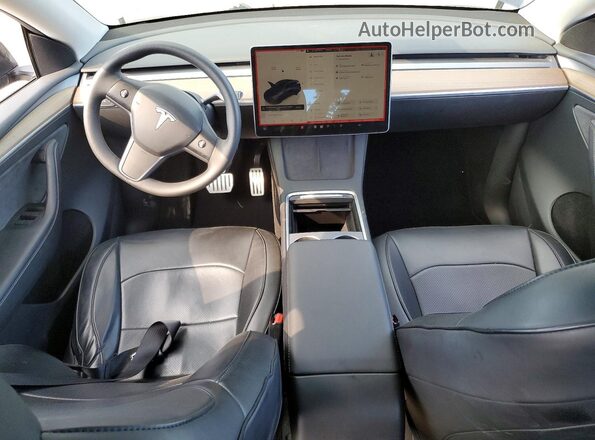 7SAYGDEF1RF079621 2024 TESLA MODEL Charcoal Dashboard view