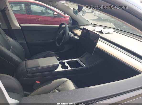 7SAYGDEF2NF343696 2022 TESLA MODEL Y Gray Вид салону спереду