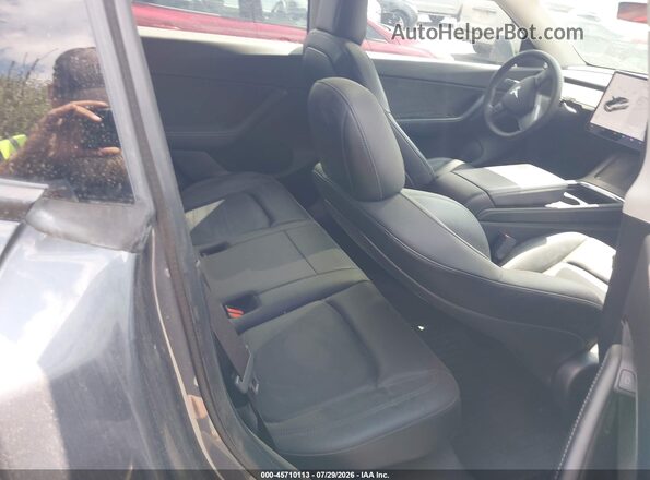 7SAYGDEF2NF343696 2022 TESLA MODEL Y Gray Вид наклейки з VIN-кодом