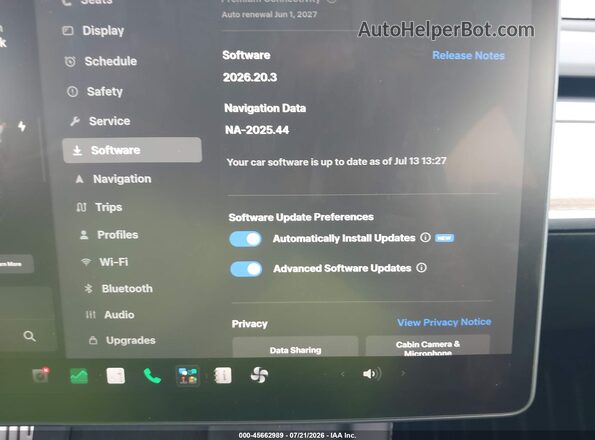 7SAYGDEF2NF366122 2022 TESLA MODEL Y Серый 