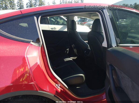 7SAYGDEF2NF455480 2022 TESLA MODEL Y Red Вид наклейки з VIN-кодом