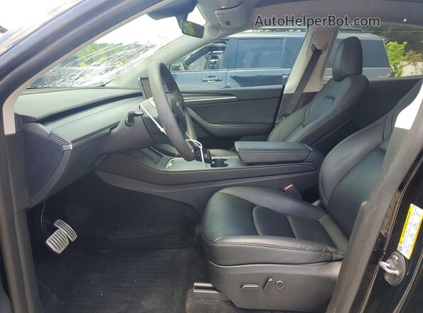 7SAYGDEF2PF764305 2023 TESLA MODEL Black Вид салону спереду