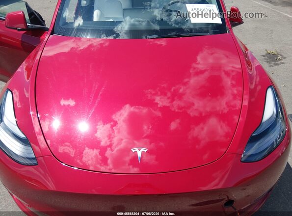 7SAYGDEF3PF624814 2023 TESLA MODEL Y Красный Вид сзади