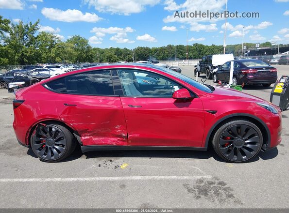 7SAYGDEF3PF624814 2023 TESLA MODEL Y Красный Вид щитка приборов