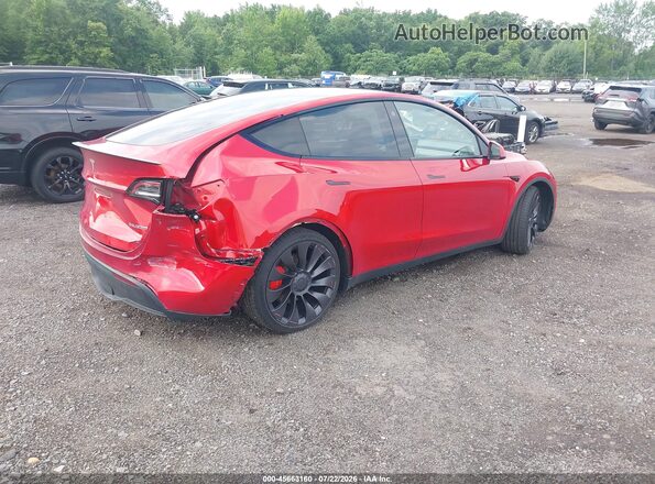 7SAYGDEF3PF773627 2023 TESLA MODEL Y Red Հետևի աջ