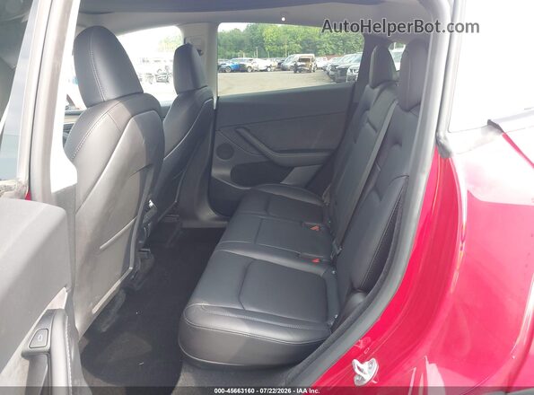 7SAYGDEF3PF773627 2023 TESLA MODEL Y Red VIN կոդի պիտակի տեսք