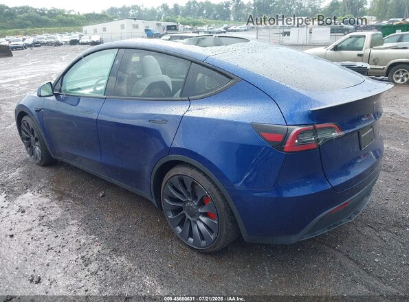 7SAYGDEF3RA268218 2024 TESLA MODEL Y Blue უკანა მარცხენა