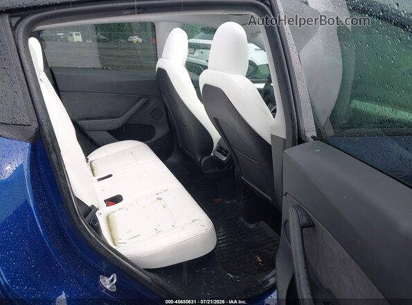 7SAYGDEF3RA268218 2024 TESLA MODEL Y Blue VIN კოდის სტიკერის ხედი