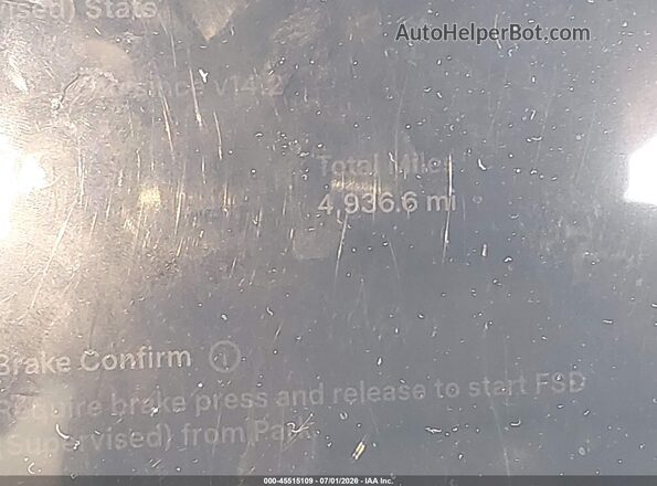 7SAYGDEF3SA345045 2025 TESLA MODEL Y Серый Вид задней части салона