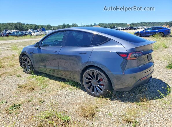 7SAYGDEF4NF383312 2022 TESLA MODEL Gray Rear left