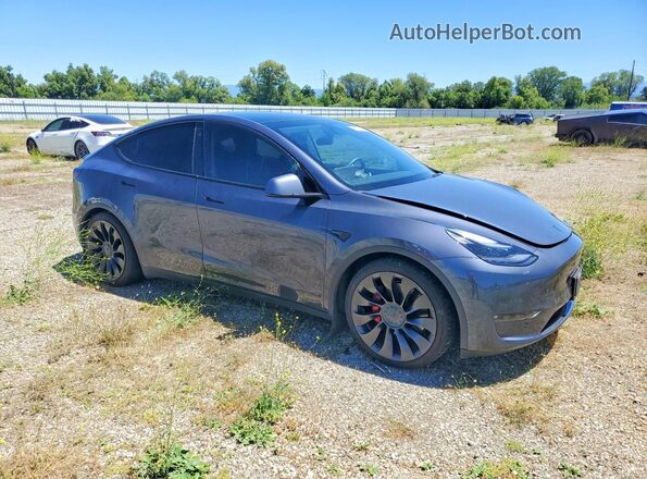 7SAYGDEF4NF383312 2022 TESLA MODEL Gray Front right