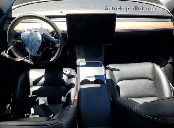7SAYGDEF4NF383312 2022 TESLA MODEL Gray Dashboard view