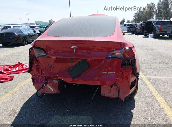 7SAYGDEF4PF606371 2023 TESLA MODEL Y Red Vista frontal
