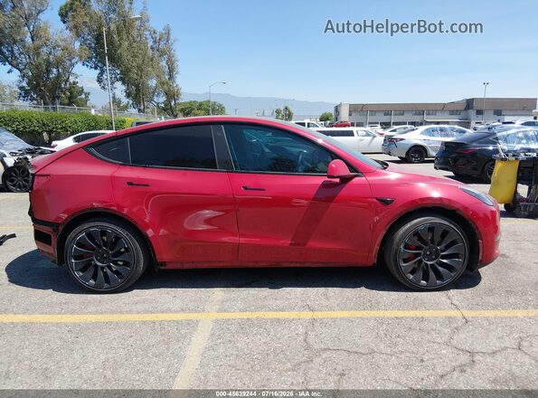 7SAYGDEF4PF606371 2023 TESLA MODEL Y Red Vista interior de 360 grados