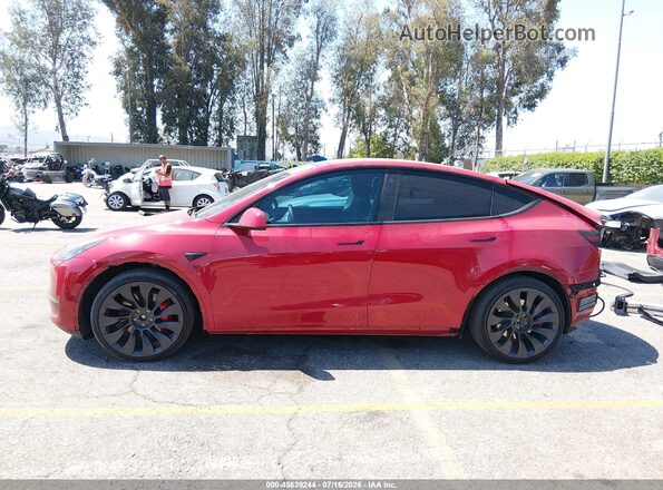 7SAYGDEF4PF606371 2023 TESLA MODEL Y Red 