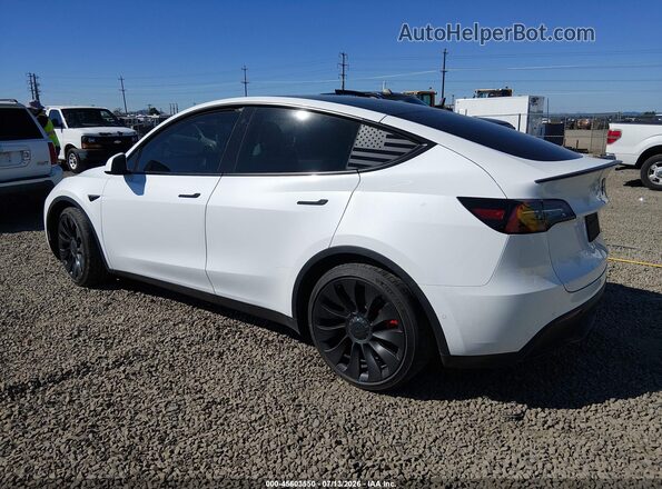 7SAYGDEF5NF396201 2022 TESLA MODEL Y White Հետևի ձախ