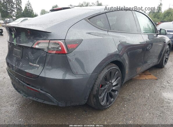 7SAYGDEF5NF397459 2022 TESLA MODEL Y Gray Հետևի աջ
